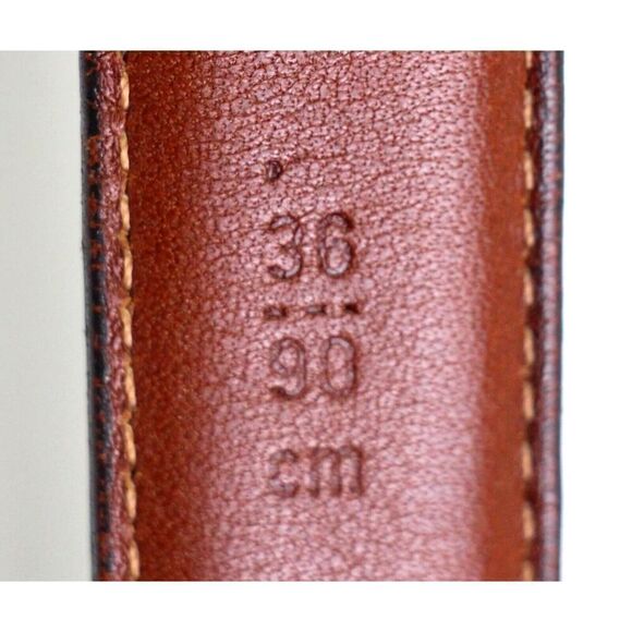 Coach 5700 DARK BROWN GENUINE LEATHER 7/8"Wd CASUAL DRESS MEN'S BELT 36/90 (80T - Picture 8 of 13